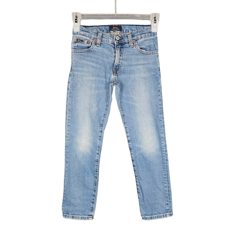 Polo Ralph Lauren Jeans Boys Size 7 The Hampton Straight Adjustable Waist Denim